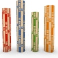 thumbnail image 3 of SUTENGDA 150 Pack Flat Coin Wrappers   Quarters Coin Holder  Quarter Storage Coin Wrapper Striped Coin Wrapper for Dimes  Nickels  Pennies  Quarters, 3 of 7