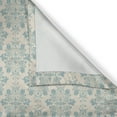 thumbnail image 5 of Ambesonne Damask Grommet Curtain, Royal Victorian Floral, 50" x 84", Beige and Blue Grey, 5 of 6