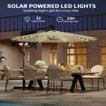 thumbnail image 5 of Danolapsi 10FT Offset Patio Umbrella with Solar LED Lights, Hanging Cantilever Umbrella Outdoor Sun Shade with Easy Tilt Adjustment, 8 Ribs, UV Protection for Backyard, Lawn, Garden and Pool, 5 of 7