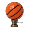 thumbnail image 2 of HomeConcept Basketball Lamp Finial, Orange with Black Lining 2.25"h, 2 of 6