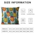 thumbnail image 5 of COMIO  Pineapple Throw Pillow Cover Colorful Seamless Pattern with Pineapples Decorative Rectangular Pillowcase for Sofa and Bed Couch, 5 of 5