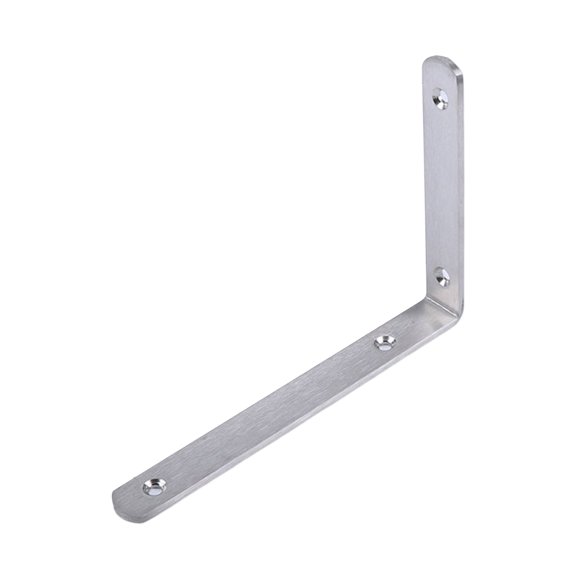 Soporte de esquina L Yuarrent 4 Uds acero inoxidable cepillado 200*140*24*4mm Decoración del hogar
