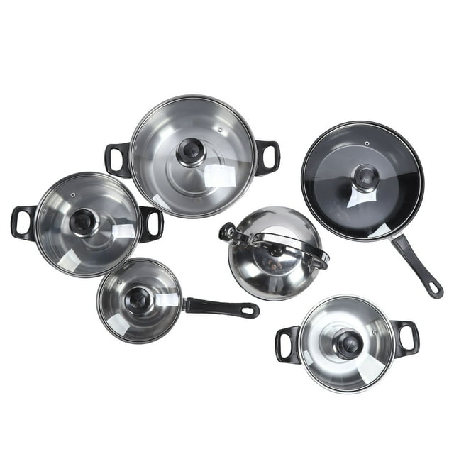 Cookware Set, Easy To Clean Cookware Pots Sauce Saute Pans Set for Home