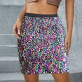 thumbnail image 2 of Bjutir Skirts For Women Trendy Ladies Dance Performance Skirt Sequins Fine Flash Cheerleader Tutu Princess Skirt Dresses, 2 of 4