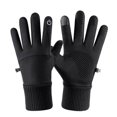 thumbnail image 1 of Guantes cálidos para ciclismo, resistentes al viento, resistentes al agua y al frío, guantes de dedo completo con pantalla táctil, guantes de motocicleta para deportes al aire libre, color negro YUNYI BRAND  Deportes, 1 of 8