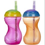 Munchkin 10 Oz. Mighty Grip Straw Cup, 2 Pack