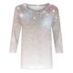 thumbnail image 2 of Camisetas de Manga Corta para las Mujeres Retro Cuello Redondo Pascua Impreso Suelto Top, Ligero Poliéster 3/4 Camiseta de Manga para el Desgaste Casual, Diario Y de Primavera, 2 of 4