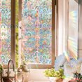 thumbnail image 4 of Glass Window Stickers | PVC Double-Sided Removable Colorful Plants and Flowers | UV Blocking Heat Insulation Film | Decorative Privacy Window Clings | Easy to Clean | 1 Piece, 4 of 9