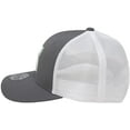 thumbnail image 3 of Hooey Mens Sterling Adjustable Snapback Trucker Cap Hat, Grey/White, 3 of 4