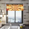 thumbnail image 2 of Ryvnso Gold and Red Hearts Window Valance Kitchen Farmhouse Rod Pocket Short Curtain 54x18 inch, 2 of 6