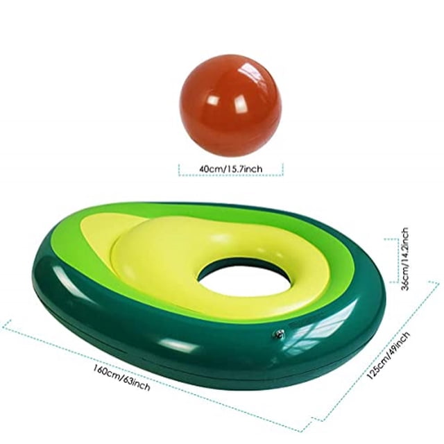 Aguacate Flotador De Alberca Inflable Adulto, Piscina Inflable Grande Balsa Piscina Salón Marstoy Marstoy