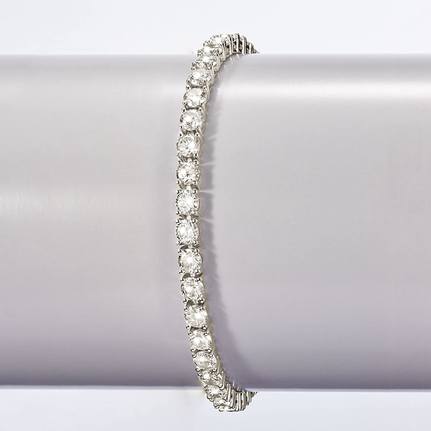 Sterling Silver Multi-Color CZ Tennis Bracelet