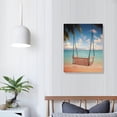 thumbnail image 3 of Nawypu  Beach Swing Relaxing Shore View Canvas Wall Art, 3 of 4