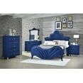 thumbnail image 3 of Dante Eastern King Bed in Blue Velvet, 3 of 4