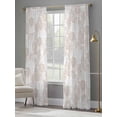 thumbnail image 3 of Nautical Seashell Sheer Curtains 84 Inch Length 2 Panels Set, Summer Coastal Marine Shells Beige Voile Window Treatment Rod Pocket Curtains Sheers Drapes for Bedroom/Living Room/Kitchen 52"x84"x2, 3 of 7