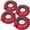 Red, variant on Bradley Pack of four Bradley heavy duty tubes for floating the river; Whitewater water tube; Rubber inner tube with cover for river floating; Linking river tubes for floating the river; river raft tub