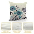 thumbnail image 4 of COMIO  Dandelion Throw Pillow Cushion Cover, Sketch Style Composition of Blossoming Dandelions Blow Ball Flowers, Decorative Rectangle Accent Pillow Case Purple Beige, 4 of 5