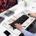 thumbnail image 2 of Flowerlet Mousepad Gaming Pad Mouse Waterproof No Slip for Office Home Work Gaming Gift Tables Mouse Pad Rubber Base Mousepad with Stitched Edges 35.4x15.7inches, 2 of 7