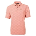 thumbnail image 2 of Men's Cutter & Buck Orange Houston Astros Virtue Eco Pique Botanical Print Recycled Polo, 2 of 3