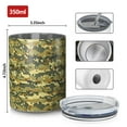 thumbnail image 4 of Camouflage 12oz Stainless Steel Coffee Mug – Double-Wall Insulated Cup with Spill-Resistant Lid, 360° Full-Print Design, Keeps Drinks Hot & Cold for Home, Office, Travel, Thanksgiving,Christmas, 4 of 5