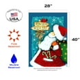 thumbnail image 2 of Toland Home Garden Santa's Path Santa Christmas Flag Double Sided 28x40 Inch, 2 of 5