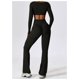 thumbnail image 2 of Tops cortos de yoga for mujer, camiseta de manga larga con cuello cuadrado, camisetas básicas elásticas ajustadas, camisetas deportivas for ejercicio al aire libre y gimnasio, 2 of 6