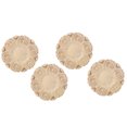 thumbnail image 1 of Aplique de Talla de Madera de Forma Redonda BuyweekMX 10 cm para Muebles de hogar decoración de Armario 4 Piezas, 1 of 5