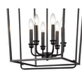 thumbnail image 5 of 3238-MB Millennium Lighting 6 Light Pendant-30 Inches Tall and 18 Inches Wide-Matte Black Finish    -Traditional Installation, 5 of 5