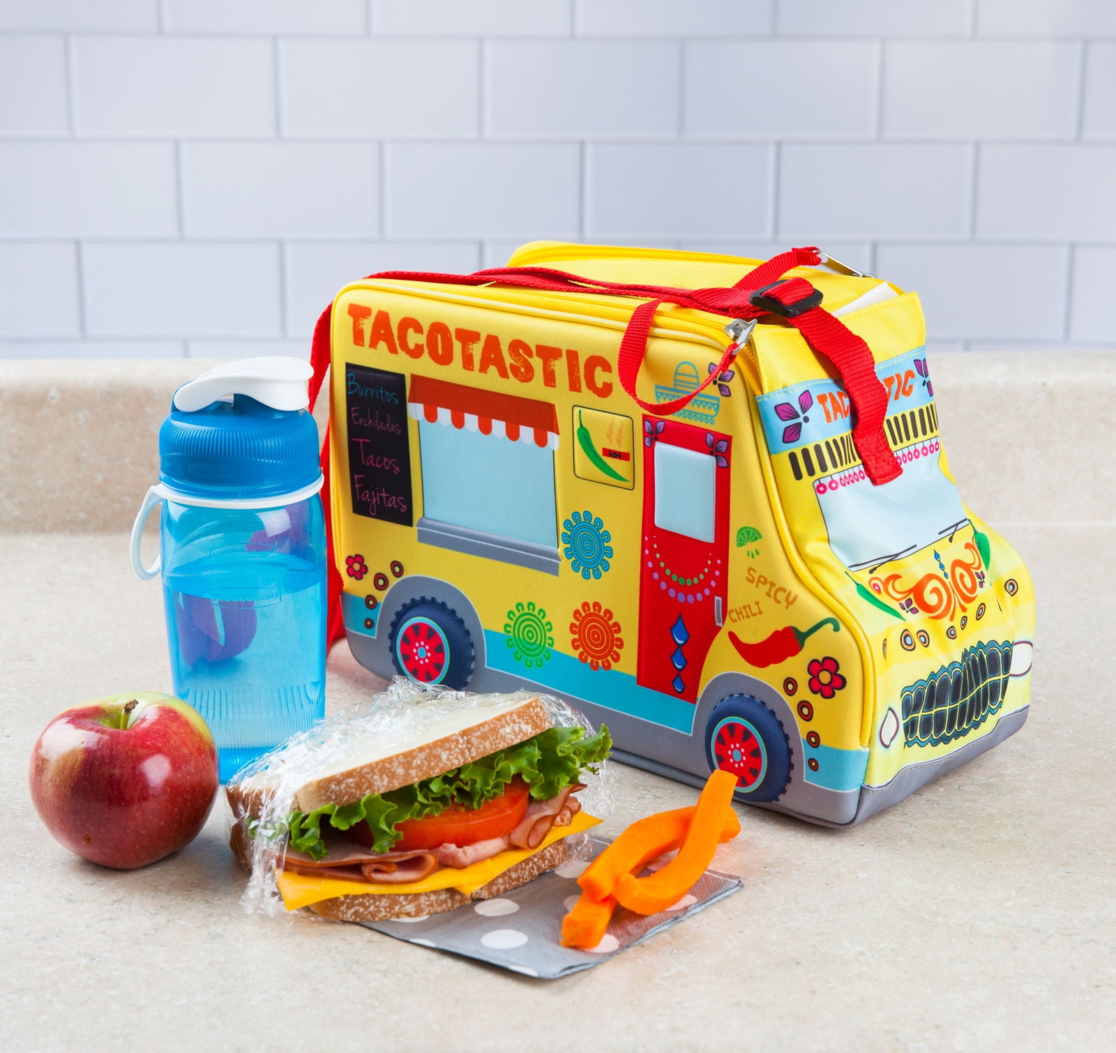 BigMouth Inc. Taco Truck Lunch Tote, Insulated, Keeps Lunches Cool