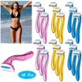 thumbnail image 2 of SUTENGDA 18Pcs Razors for Women with 30Pcs Compressed Facial Sponges  Face Shaver for Women  T Type Bikini Razor  Disposable Women Small Durable Travel Accessories  Multi-Color, 2 of 7