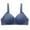 Blue, variant on Darzheoy Wire-Free Bra for Women Solid Color Fashion Bowknot Comfortable Hollow Out Bra Underwear No Rims High Support Bras for Women 38/85C
