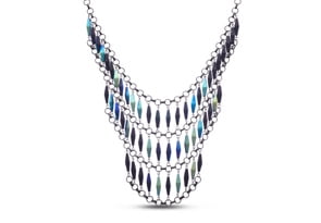 Midnight Triple Strand Bib by