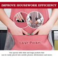thumbnail image 4 of 3 Pack Kitchen Cooking Aprons,Aprons for Men and Women Adjustable with Pockets and Hand-Wiping Area Waterproof for Cooking, BBQ, Kitchen, Garden (Brown/Red/Green), 4 of 6
