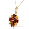 thumbnail image 2 of Galaxy Gold 14K Yellow Gold Citrine and Garnet Pendant Necklace - November Birthstone - Warmth & Prosperity - 16" to 24" - Fine Jewelry for Women, 2 of 3