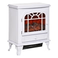 thumbnail image 1 of HOMCOM Freestanding Electric Fireplace, Adjustable Realistic Flame Effect, 1 of 10
