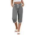 thumbnail image 3 of Rosvigor Capris Pants for Women High Waisted Lightweight Athletic Pants Summer Casual Joggers with Pockets, 3 of 7