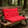 thumbnail image 4 of Bench Cushions for Outdoor Furniture Porch Patio Swing Chair Replacement Thick Cushion with Backrest 2 or 3 Person Waterproof 40x40 Inch, 4 of 5