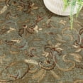thumbnail image 4 of Superior Heritage Oriental Floral Indoor Area Rug, 8' x 8' Square, Green, 4 of 7