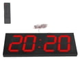 thumbnail image 1 of LED Pendule, Processeur de Bras Horloges Électroniques Numériques 50M Distance Visible Luminosité Stable Nous Plug 100240v pour les Métros Lumière Rouge, 1 of 8