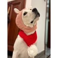 thumbnail image 4 of 1PC Single Color Rabbit Ears Shape Warm And Windproof Pet Hat Head Cover For Large Dogs Daily Use, 4 of 4