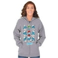 thumbnail image 3 of Smurfs Squad Papa Smurfette Cartoon Zip Up Hoodie Men's Women's Brisco Brands S, 3 of 6