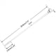 thumbnail image 4 of 20 Unids Reutilizables Swizzle Sticks de Café Bebidas Stir Sticks Cóctel de Acero Inoxidable Swizzle Sticks Silver Straight Rod Blender, 4 of 5