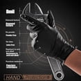thumbnail image 3 of 100 Piezas Guantes de Nitrilo Desechables Industriales Gruesos con Textura de Diamante, Sin Látex, para Mecánicos Pesados, Color Negro, Talla L, 3 of 5
