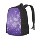 thumbnail image 1 of Fotbe Snowfall Sky White Purple Mochila para Hombre y Mujer - Tela Oxford 600D Resistente - Mochila Impermeable de Gran Capacidad para Escuela, Viajes y Senderismo, 1 of 6