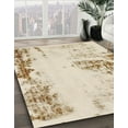 thumbnail image 2 of Ahgly Company Indoor Round Abstract Vanilla Gold Abstract Area Rugs, 5' Round, 2 of 6