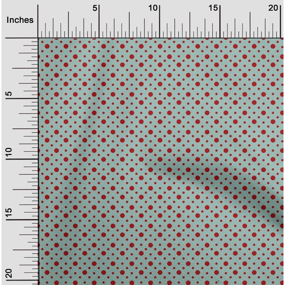 oneOone Viscose Chiffon Aquamarine Fabric Dots Sewing Craft Projects Fabric Prints By Yard 42 Inch Wide