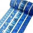 thumbnail image 4 of Wrapables Winter Season Washi Set for Arts & Crafts, Scrapbooking, Stationery, Diary, 10pc Blue Winter, 4 of 7