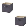 thumbnail image 2 of Inteprter Caja de clasificación de juguetes portátil gris para un fácil acceso y organización Caja de almacenamiento de dormitorio Cesta de gris 33*33*33CM 2Conjunto, 2 of 6