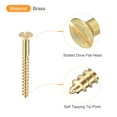 thumbnail image 4 of Uxcell 60Pack M3 x 30mm Brass Slotted Drive Flat Head Wood Screws Self Tapping Screw, 4 of 6
