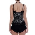 thumbnail image 5 of Luxalzxs Vintage Corset Tops for Women Fashion Gothic Corsets Lace Up Slimming Polka Dot Shapewear Bustier Tops, 5 of 5